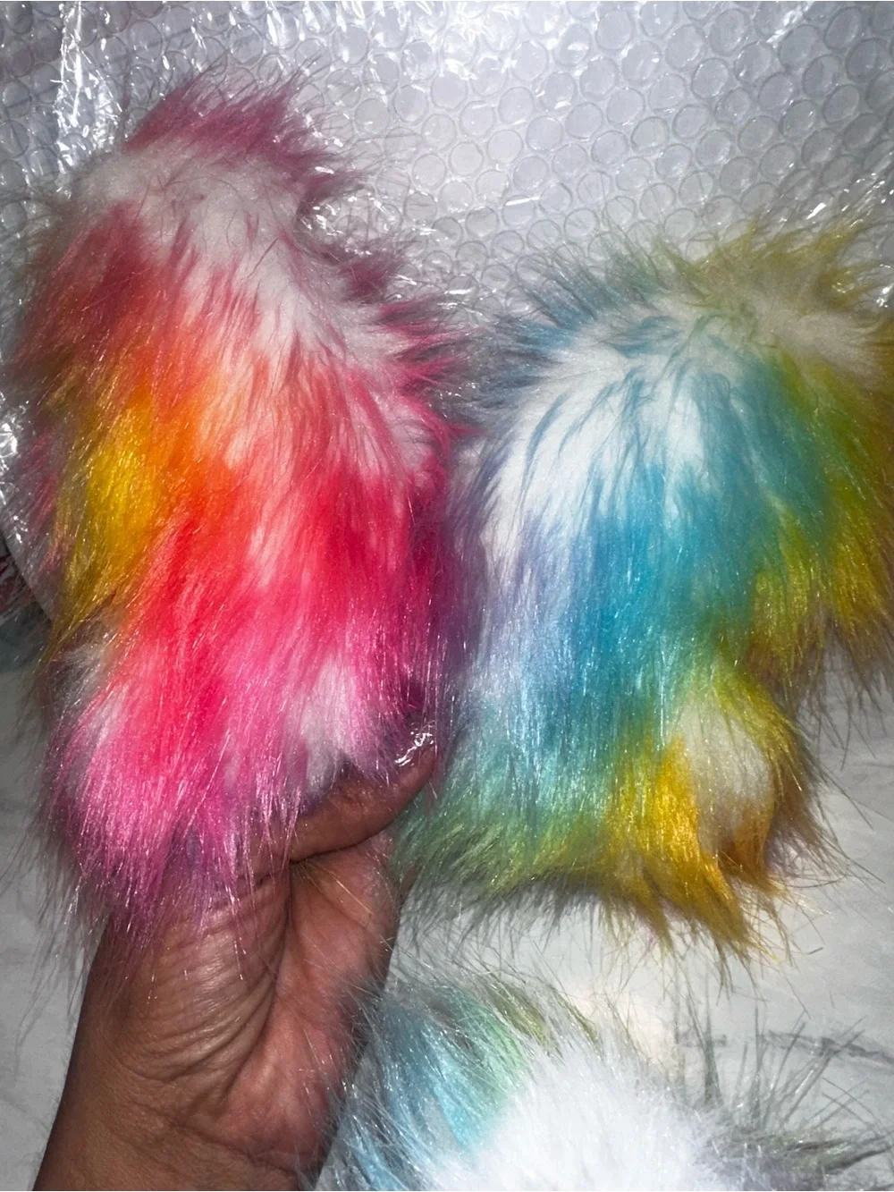 Skullpanda customized Unicorn Doll - Multicolor Fur